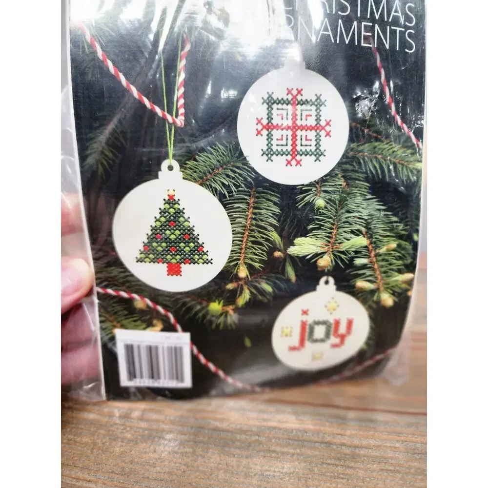 Annie's Creative Woman Crossed-Stitched Christmas Ornaments Kit
